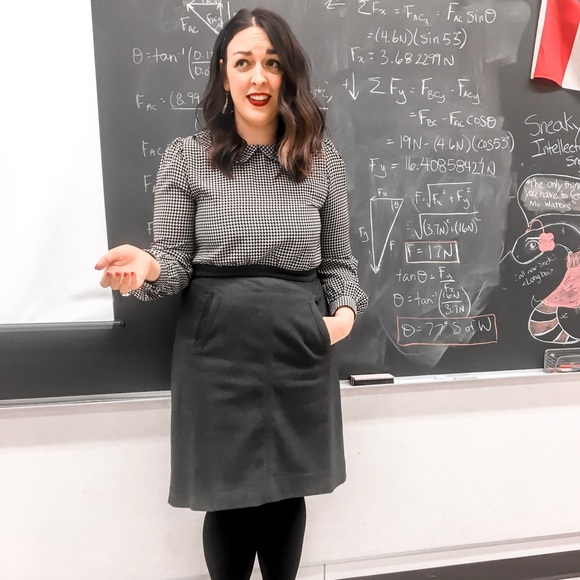 Grey Pencil Skirt - Picture 5 of 5